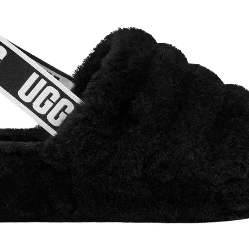 COPY - UGG Women's Black Fluffy Sandals